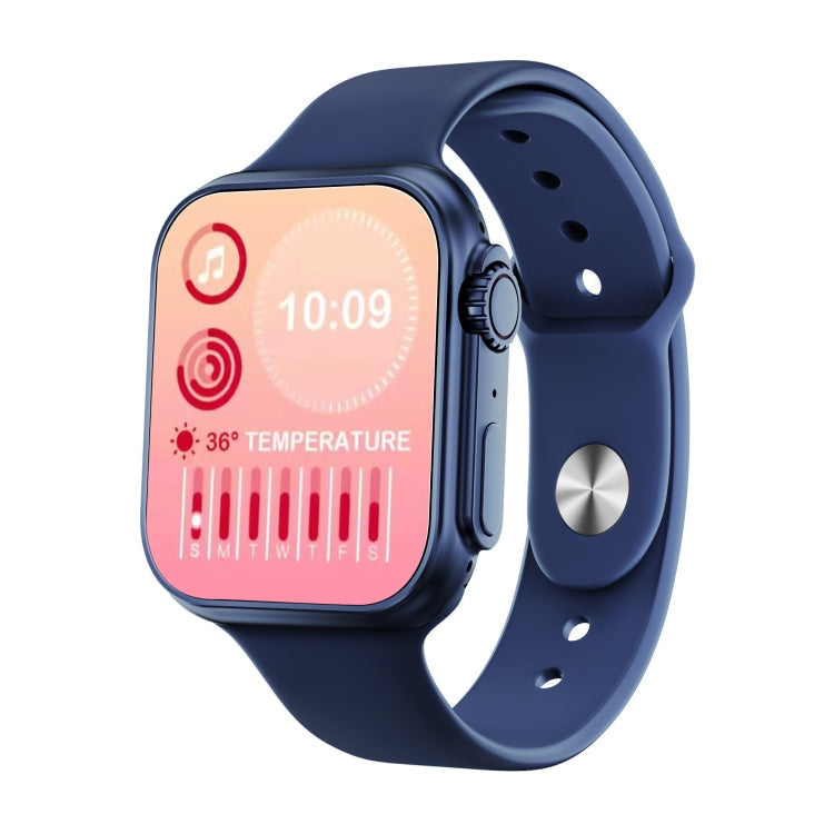 WS8 Smart Watch – 2.0" Screen, IP67 Waterproof, Heart Rate Monitoring Blue