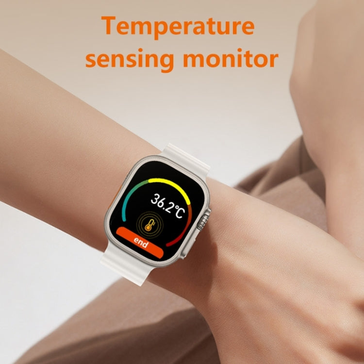 WS8 Smart Watch – 2.0" Screen, IP67 Waterproof, Heart Rate Monitoring
