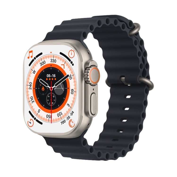 KD99 Ultra 1.99 inch IPS Screen Smart Watch, Support Heart Rate & Blood Oxygen Monitoring / Sports Modes Black