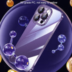 Electroplating Frameless Clear PC Phone Case, For iPhone 14, For iPhone 14 Plus, For iPhone 14 Pro