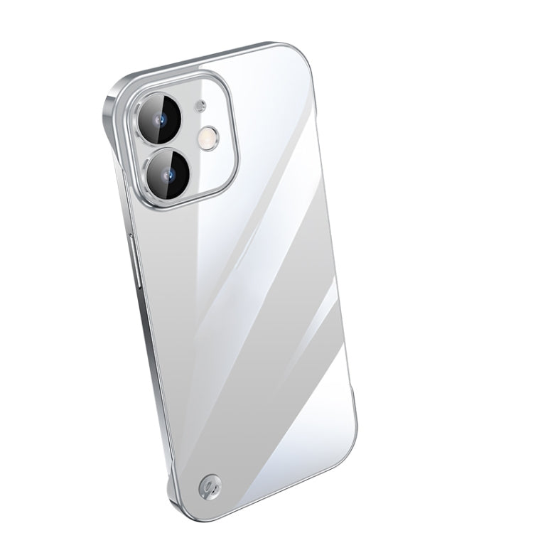 Electroplating Frameless Clear PC Phone Case – Electroplating, Ultra-thin, For iPhone 13 Pro Max, For iPhone 12, For iPhone 12 Pro For iPhone 12 Silver