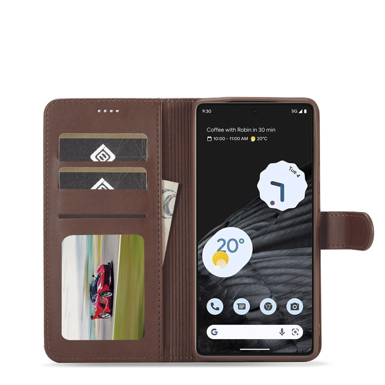 LC.IMEEKE Calf Texture Horizontal Flip Leather Case – Card Slot, Flip, Leather, For Google Pixel 7, For Google Pixel 7 Pro, For Xiaomi Redmi A1