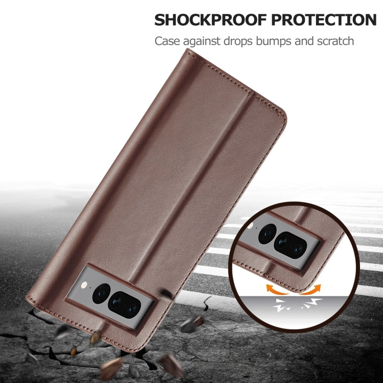 LC.IMEEKE Calf Texture Horizontal Flip Leather Case – Card Slot, Flip, Leather, For Google Pixel 7, For Google Pixel 7 Pro, For Xiaomi Redmi A1
