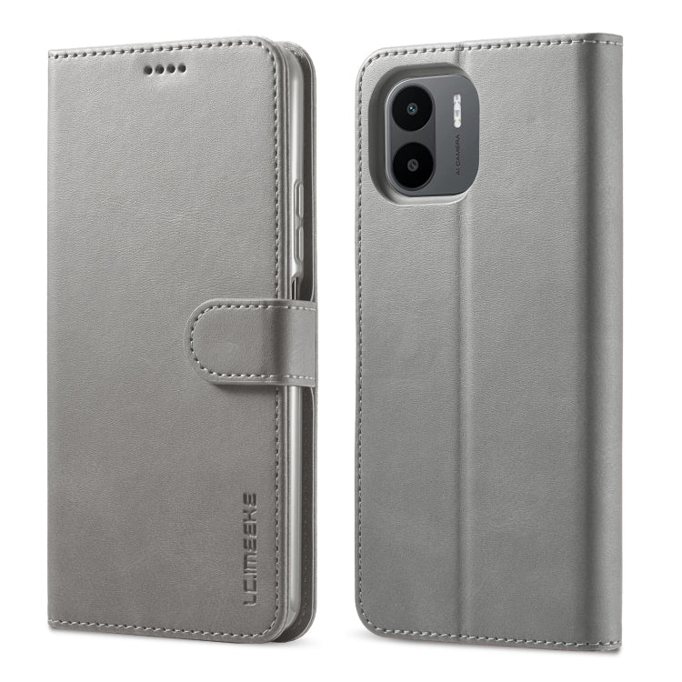 LC.IMEEKE Calf Texture Horizontal Flip Leather Case – Card Slot, Flip, Leather, For Google Pixel 7, For Google Pixel 7 Pro, For Xiaomi Redmi A1 For Xiaomi Redmi A1 Grey