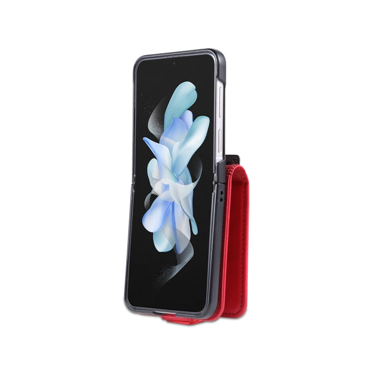 AZNS Magnetic Calf Texture Flip Leather Phone Case, For Samsung Galaxy Z Flip4 5G, For Samsung Galaxy Z Flip3 5G