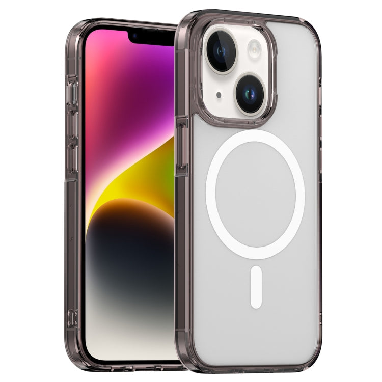 Aurora Series MagSafe Phone Case, For iPhone 14, For iPhone 14 Plus, For iPhone 14 Pro, For iPhone 14 Pro Max For iPhone 14 Transparent Black