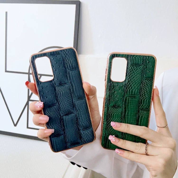 Nano Electroplate Mahjong Texture Leather Phone Case – Leather, For Samsung Galaxy A33 5G, For Samsung Galaxy A53 5G, For Samsung Galaxy A73 5G, For Samsung Galaxy Z Flip4, For Samsung Galaxy Z Fold4