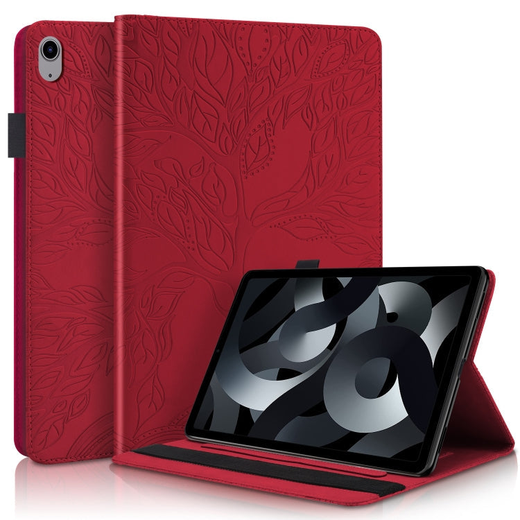 Life Tree Series Horizontal Flip Leather Case with Holder – Flip, Leather, For iPad 2025 / 2022, For Xiaomi Redmi Pad 10.61, For Lenovo Tab P11 Pro Gen 2 For iPad 2025 2022 Red