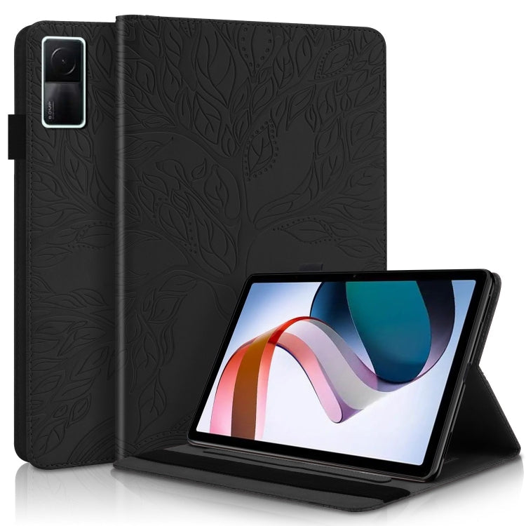 Life Tree Series Horizontal Flip Leather Case with Holder – Flip, Leather, For iPad 2025 / 2022, For Xiaomi Redmi Pad 10.61, For Lenovo Tab P11 Pro Gen 2 For Xiaomi Redmi Pad 10.61 Black