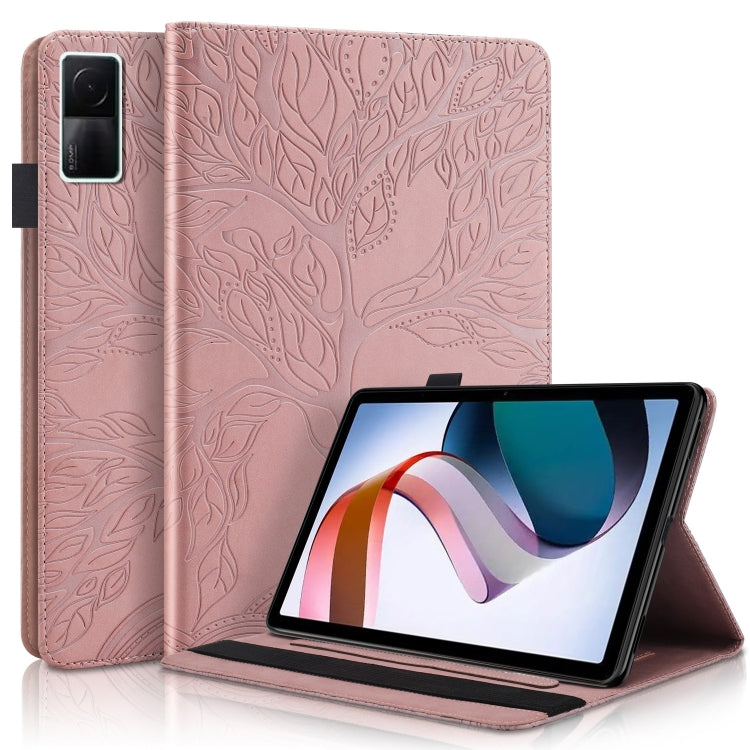 Life Tree Series Horizontal Flip Leather Case with Holder – Flip, Leather, For iPad 2025 / 2022, For Xiaomi Redmi Pad 10.61, For Lenovo Tab P11 Pro Gen 2 For Xiaomi Redmi Pad 10.61 Rose Gold
