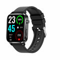 F100 1.7 inch HD Square Screen TPU Strap Smart Watch Supports Body Temperature Monitoring/Blood Oxygen Monitoring, TPU Strap(Black), TPU Strap(Red), TPU Strap(Blue) TPU Strap(Black) Black