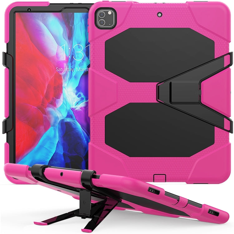 Protective Case – 12.9" Screen, Shockproof For iPad Pro 12.9 inch (2020) Rose Red