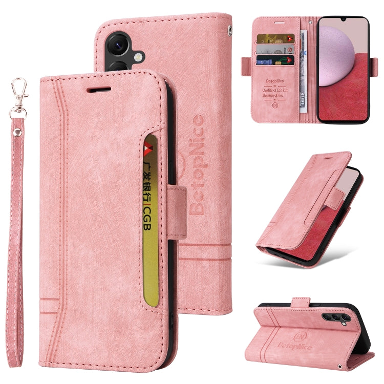BETOPNICE Dual-side Buckle Leather Phone Case – Wear-resistant, Card Slot, Kickstand, For Samsung Galaxy A14 5G, For Honor X8 5G / X6, For Samsung Galaxy S23 5G, For OPPO A17