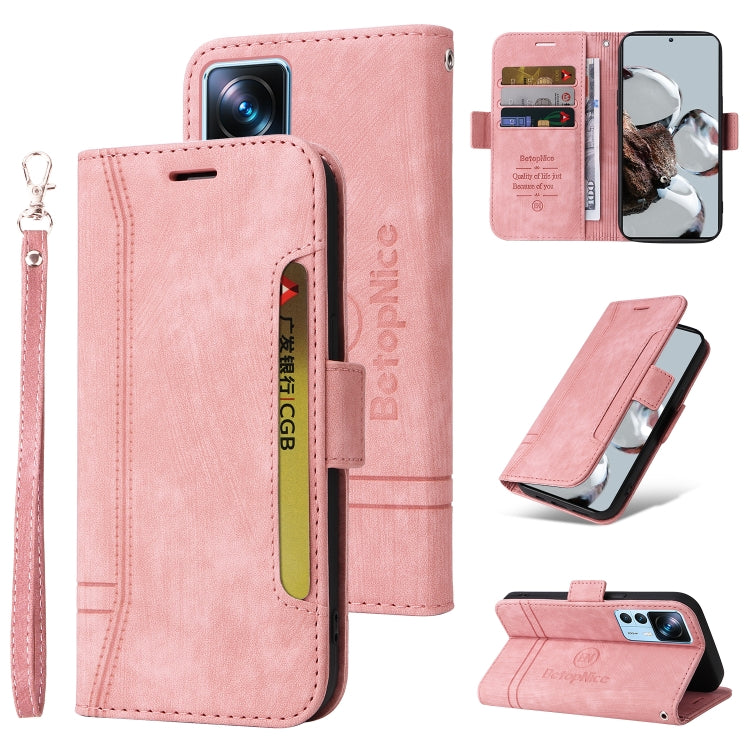 BETOPNICE Dual-side Buckle Leather Phone Case – Wear-resistant, Card Slot, Kickstand, For Xiaomi 12T / 12T Pro / K50 Ultra, For Xiaomi Redmi A1 4G, For Huawei nova Y70 / Y70 Plus / Enjoy 50, For Huawei nova Y90 / Enjoy 50 Pro