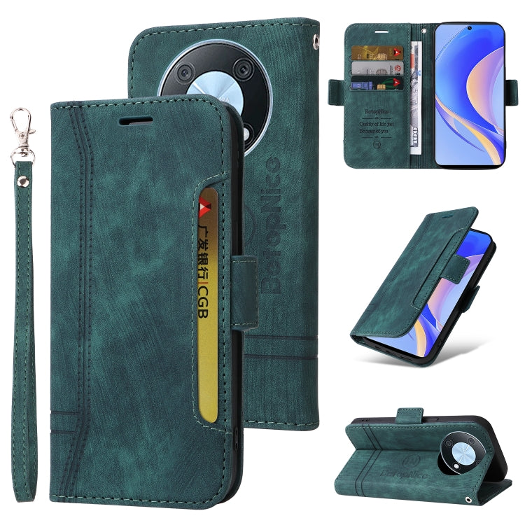 BETOPNICE Dual-side Buckle Leather Phone Case – Wear-resistant, Card Slot, Kickstand, For Xiaomi 12T / 12T Pro / K50 Ultra, For Xiaomi Redmi A1 4G, For Huawei nova Y70 / Y70 Plus / Enjoy 50, For Huawei nova Y90 / Enjoy 50 Pro For Huawei nova Y90 Enjoy 50 Pro Green