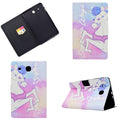 Electric Pressed Left Right Flat Feather Case with Sleep Function Pen Cover & Card Slot & Holder, For Galaxy Tab E T560, For iPad 2 / 3 / 4, For iPad Air, For iPad mini 2 / 3 / 4 / 5, For Huawei T5-10.0, For Huawei T1-701U (7.0) For Galaxy Tab E T560 Pink Horse