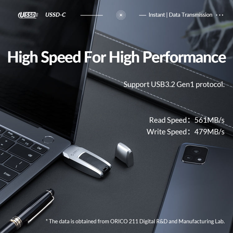 ORICO USB Solid State Flash Drive, Read: 520MB/s, Write: 450MB/s, 128GB USB-A, 128GB Type-C, 256GB USB-A, 256GB Type-C, 512GB USB-A, 512GB Type-C, 1TB USB-A, 1TB Type-C – Waterproof