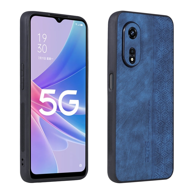 AZNS 3D Embossed Skin Feel Phone Case – Leather, TPU, For Huawei nova 9z 5G/Enjoy 50+, For OPPO A97 5G, For Honor Play 30, For Huawei Maimang 11 For OPPO A97 5G Sapphire Blue