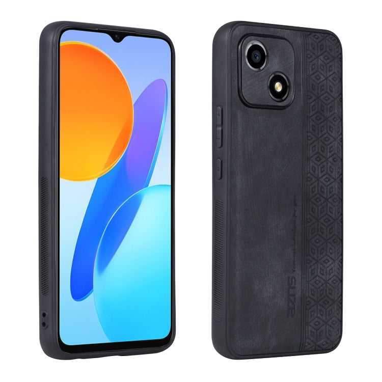 AZNS 3D Embossed Skin Feel Phone Case – Leather, TPU, For Huawei nova 9z 5G/Enjoy 50+, For OPPO A97 5G, For Honor Play 30, For Huawei Maimang 11 For Honor Play 30 Black