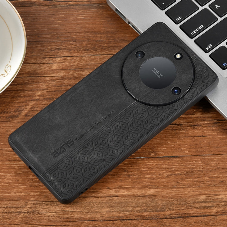 AZNS 3D Embossed Skin Feel Phone Case – Leather, TPU, For Honor X40