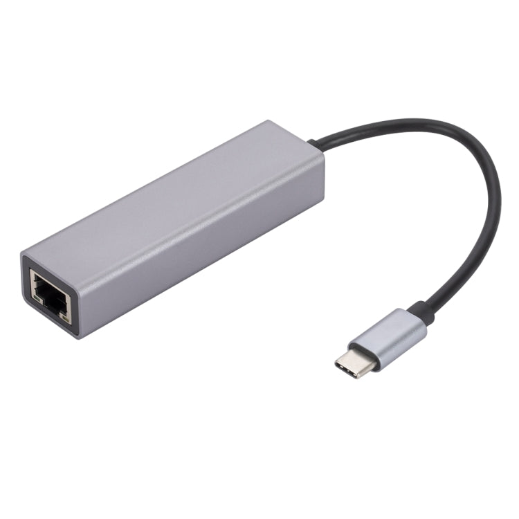 SL-030 USB-C / Type-C to Gigabit Ethernet RJ45 & 3 x USB 3.0 Adapter Converter HUB, USB-C / Type-C to RJ45 & 3 x USB – Aluminum Alloy, Data Transmission