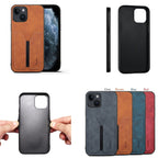 Denior DV Elastic Card PU Back Cover Phone Case, For iPhone 14, For iPhone 14 Plus, For iPhone 14 Pro, For iPhone 14 Pro Max, For iPhone 13 mini, For iPhone 13