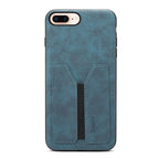 Denior DV Elastic Card PU Back Cover Phone Case, For iPhone 7 Plus / 8 Plus