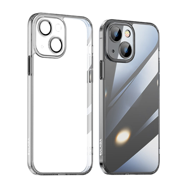SULADA Crystal Steel Series TPU Transparent Phone Case, For iPhone 14, For iPhone 14 Plus, For iPhone 14 Pro, For iPhone 14 Pro Max For iPhone 14 Black