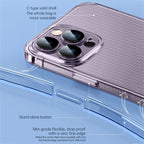 SULADA Crystal Steel Series TPU Transparent Phone Case, For iPhone 14, For iPhone 14 Plus, For iPhone 14 Pro, For iPhone 14 Pro Max