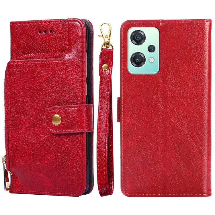 Zipper Bag Leather Phone Case – Lanyard, Card Slot, Leather, For Motorola Moto E32 India/E22s 4G Global, For OPPO A17, For OPPO K10x 5G, For Realme C33 4G, For vivo V25 5G/V25e 5G/X80 Lite, For vivo Y16 4G/Y02s 4G For OPPO K10x 5G Red