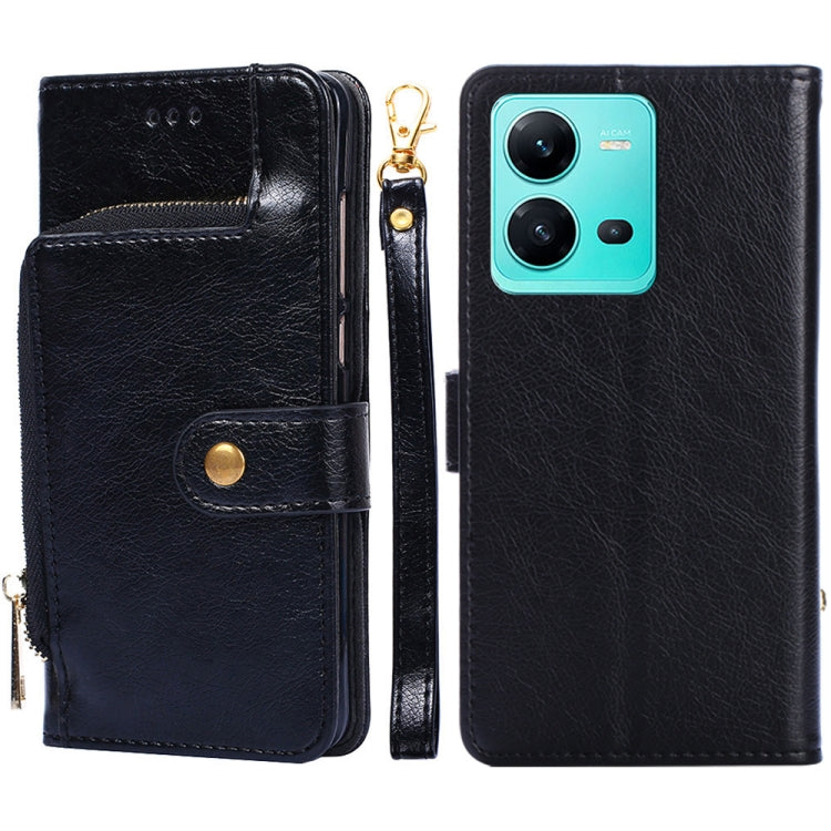 Zipper Bag Leather Phone Case – Lanyard, Card Slot, Leather, For Motorola Moto E32 India/E22s 4G Global, For OPPO A17, For OPPO K10x 5G, For Realme C33 4G, For vivo V25 5G/V25e 5G/X80 Lite, For vivo Y16 4G/Y02s 4G For vivo V25 5G V25e 5G X80 Lite Black