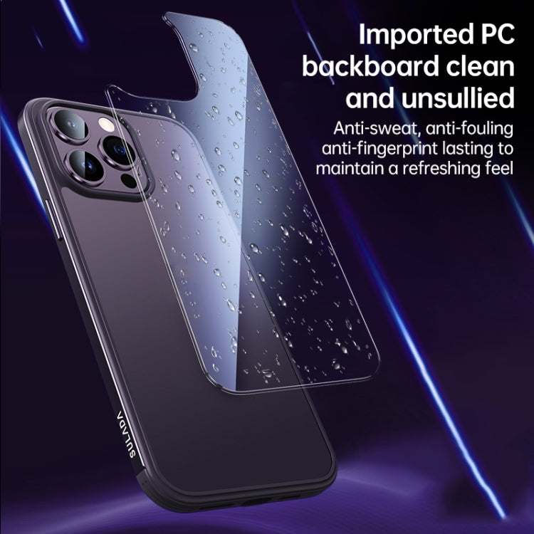 SULADA Metal Frame + Nano Glass + TPU Phone Case, For iPhone 14, For iPhone 14 Plus, For iPhone 14 Pro
