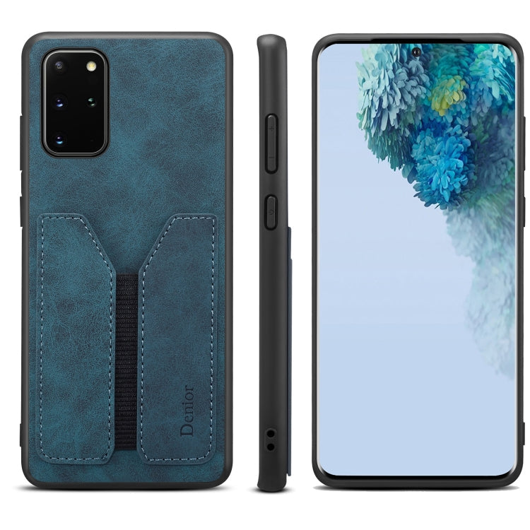 Denior DV Elastic Card PU Back Cover Phone Case – Shockproof, Card Slot, Leather, For Samsung Galaxy Note20, For Samsung Galaxy Note20 Ultra, For Samsung Galaxy S20, For Samsung Galaxy S20+, For Samsung Galaxy S20 Ultra, For Samsung Galaxy Note10 For Samsung Galaxy S20 Ultra Blue