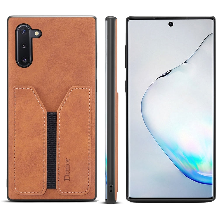 Denior DV Elastic Card PU Back Cover Phone Case – Shockproof, Card Slot, Leather, For Samsung Galaxy Note20, For Samsung Galaxy Note20 Ultra, For Samsung Galaxy S20, For Samsung Galaxy S20+, For Samsung Galaxy S20 Ultra, For Samsung Galaxy Note10 For Samsung Galaxy Note10 Brown