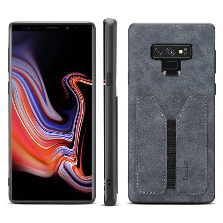 Denior DV Elastic Card PU Back Cover Phone Case – Shockproof, Card Slot, Leather, For Samsung Galaxy Note10+, For Samsung Galaxy S10+, For Samsung Galaxy S10 5G, For Samsung Galaxy Note9 For Samsung Galaxy Note9 Grey