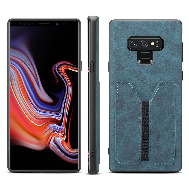 Denior DV Elastic Card PU Back Cover Phone Case – Shockproof, Card Slot, Leather, For Samsung Galaxy Note10+, For Samsung Galaxy S10+, For Samsung Galaxy S10 5G, For Samsung Galaxy Note9 For Samsung Galaxy Note9 Blue