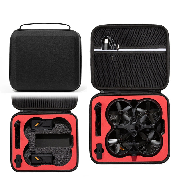 Drone Body Square Shockproof Hard Case Carrying Storage Bag, Size: 28 x 23 x 10cm, For DJI Avata For DJI Avata Black + Red Liner