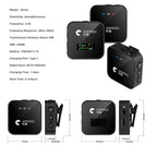 Yanmai GF525 2 in 1 Broadcast 2.4G Wireless Lavalier Microphone Mini Clip-on Mic with LED Display – Durable Build, Easy to Use