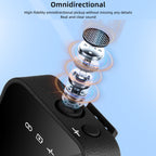 Yanmai GF525 2 in 1 Broadcast 2.4G Wireless Lavalier Microphone Mini Clip-on Mic with LED Display – Durable Build, Easy to Use