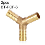 LAIZE 2pcs Pagoda Y-type Three Way Pneumatic Components, Caliber:12mm, 6mm, 8mm, 10mm, 12mm 6mm