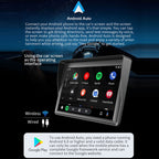 7 inch Wireless CarPlay Radio Multimedia Player 1080P IPS Touch Screen MP5 Radios Bluetooth Monitor, B600W – Bluetooth, TPU