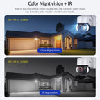 2.4G Wifi Solar Battery Powered? Floodlight PTZ? Camera with PIR Human Detection, ST-S518-2M-TY – Durable Build, Easy to Use