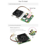 Waveshare Dedicated 3007 Cooling Fan for Raspberry Pi Compute Module 4 CM4, 5V, 12V – Durable Build, Easy to Use