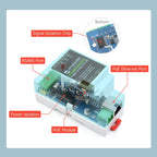Waveshare Din Rail RS485 to RJ45 Serial Server with POE Function, 23273