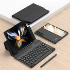 GKK Magnetic Folding Bluetooth Keyboard Leather Case with Pen – Magnetic, Leather, Bluetooth, For Samsung Galaxy Z Fold4