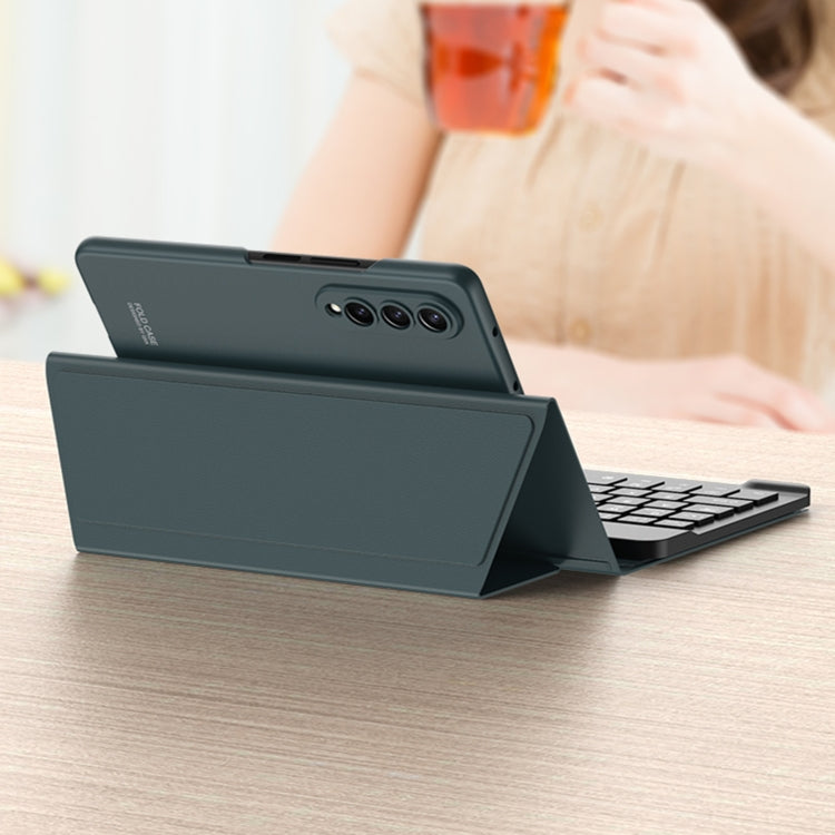 GKK Magnetic Folding Bluetooth Keyboard Leather Case with Pen – Magnetic, Leather, Bluetooth, For Samsung Galaxy Z Fold4