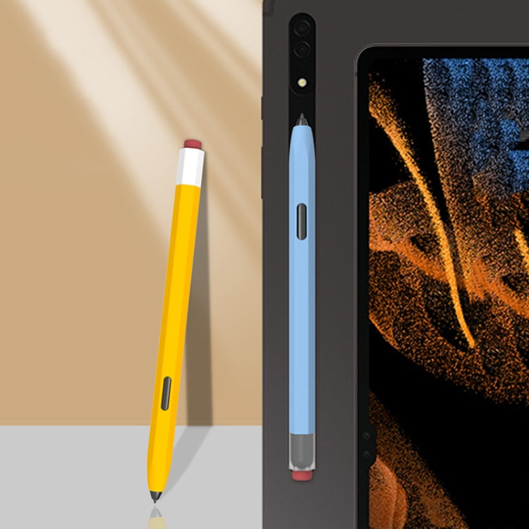 LOVE MEI Soft Silicone Gel Stylus Pen Protective Case – Magnetic, For Samsung Galaxy Tab S6 Lite P610/P615, For Samsung Galaxy Tab S7 / S7+ / S8 / S8+