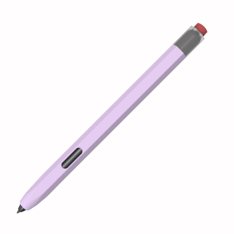 LOVE MEI Soft Silicone Gel Stylus Pen Protective Case – Magnetic, For Samsung Galaxy Tab S6 Lite P610/P615, For Samsung Galaxy Tab S7 / S7+ / S8 / S8+ For Samsung Galaxy Tab S7 S7+ S8 S8+ Purple