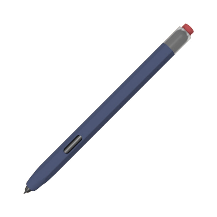 LOVE MEI Soft Silicone Gel Stylus Pen Protective Case – Magnetic, For Samsung Galaxy Tab S6 Lite P610/P615, For Samsung Galaxy Tab S7 / S7+ / S8 / S8+ For Samsung Galaxy Tab S7 S7+ S8 S8+ Dark Blue