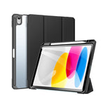 DUX DUCIS TOBY Series Antiskid Leather Smart Tablet Case, For iPad 10th Gen 10.9 2022 For iPad 10th Gen 10.9 2022 Black
